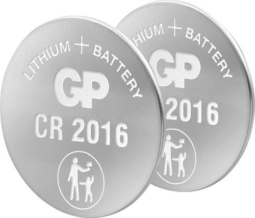 GP Knopfzelle CR 2016 3 V 2 St. Lithium GPCR2016