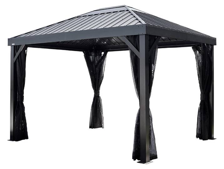 Sojag Kiruna 1012 Metall Gartenpavillon mit Moskitonetz 3x3,5 m