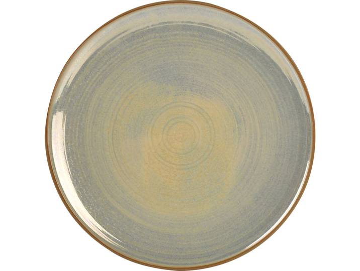 Chic Teller flach Ostra goldfarben Porzellan D 30 cm 2 Stk