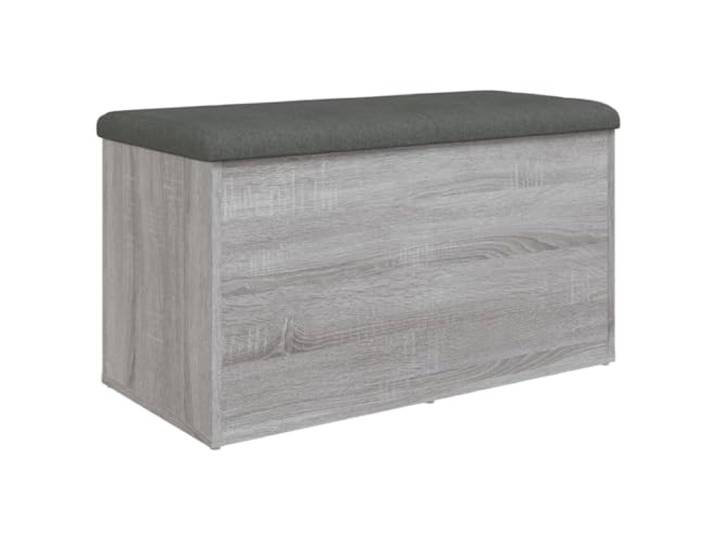 vidaXL Sitzbank mit Stauraum Grau Sonoma 82x42x45 cm Holzwerkstoff