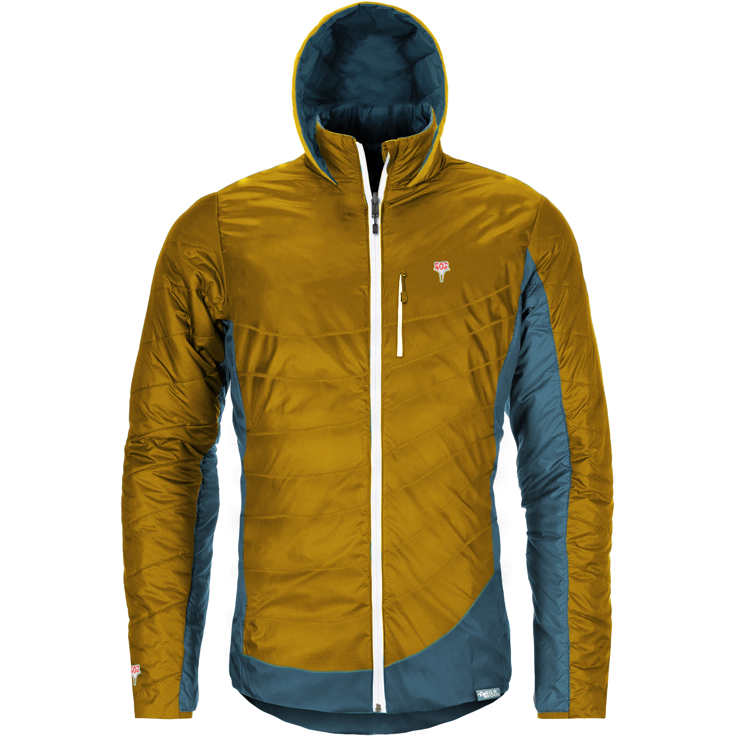 Grüezi Bag Refreshful SilkWool Herren Isolationsjacke gelb Größe S Trekking Klein verpackbar Wasserabweisend