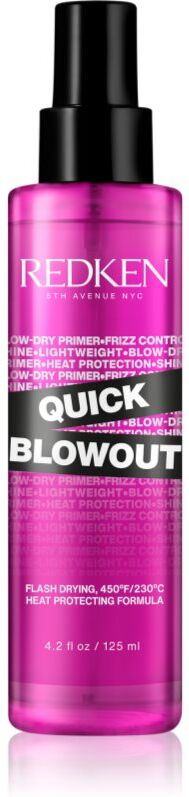 Redken Quick Blowout Hitzeschutzspray für Behandlungen mit Haarglätter und Lockenstab für ein schnelleres Föhn-Styling 125 ml