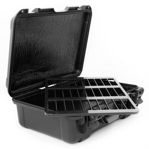 TurtleCase Speichermedien-Koffer TC-TR-LTO-30, abschließbar, für 30 LTO-Tapes mit Hülle, antistatisch und wasserdicht, 30 Stück