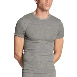 Calida Wool and Silk T-shirt Grau Small Herren