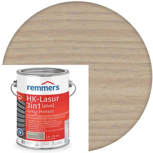 Remmers Holzlasur HK-Lasur 3in1 Grey-Protect plus, 2,5l, außen, wetterfest, silbergrau