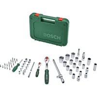 1/2" + 1/4" Ratschen-Set mit Steckschlüsseln, 56-teilig grün, Drehmoment bis 768 Nm, im Koffer