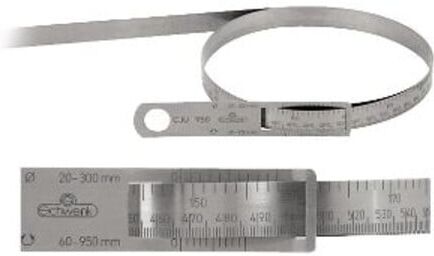 SCHWENK Stahlbandmaß V2A 3460mm Umfang und Ø (62000029)