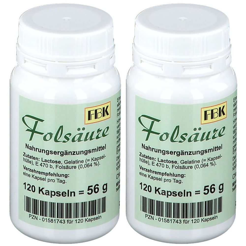 Folsäure Kapseln 2x 2x120 St