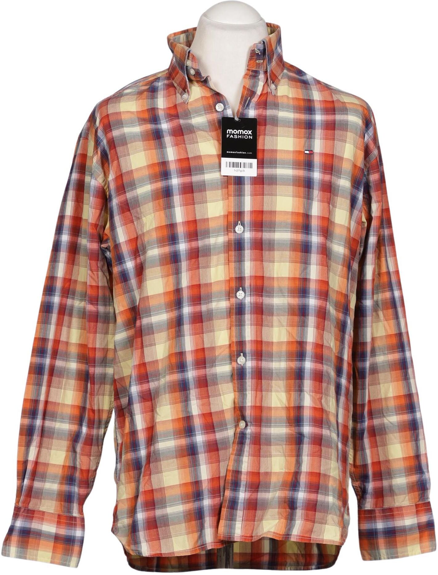 Tommy Hilfiger Herren Hemd, Mehrfarbig, Gr. L, Baumwolle - Second Hand