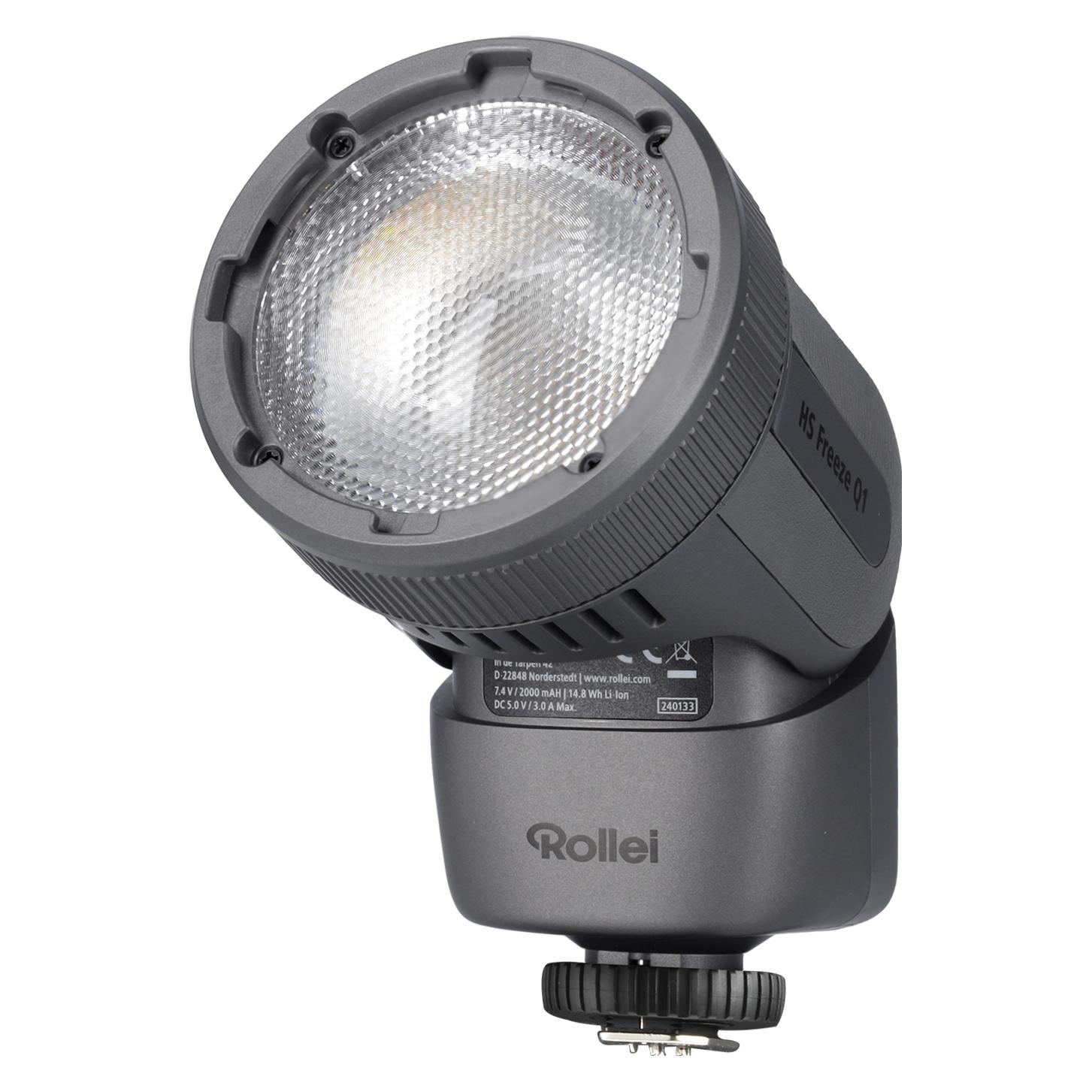 Rollei 2-in-1 LED-Blitz I Bi-Color Dauerlicht I HS Freeze Q1 (Aufsteckblitz) (49062634)