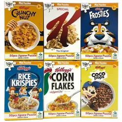 Kellogg’s Mini-Puzzle Set – 6er Set mit je 50 Teilen (YWOW 190231)