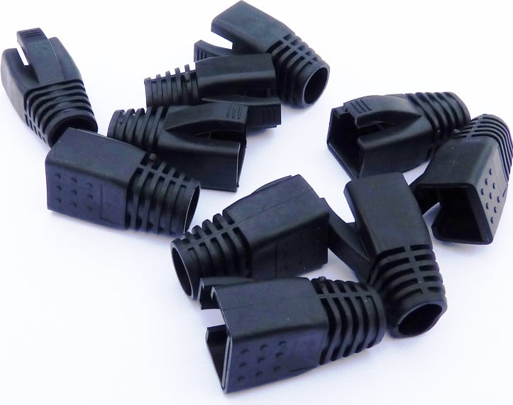 Datacom RJ45-connector CAT6A CAT7 zwart 10 stuks