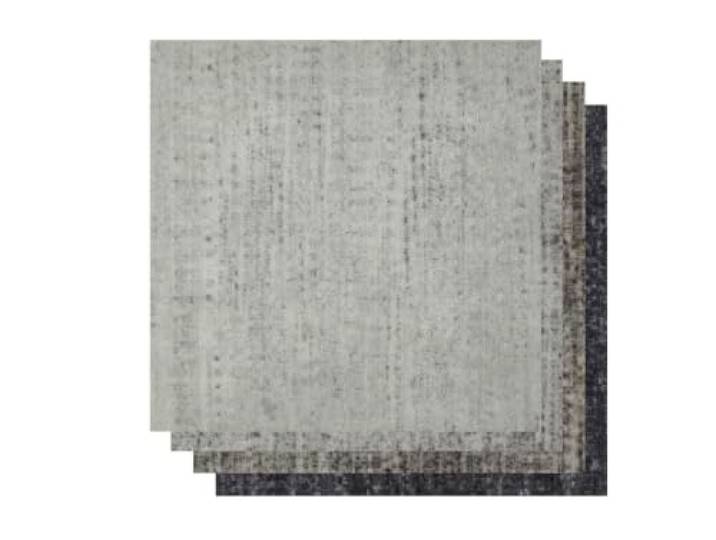 andiamo Teppichfliesen, Klebefliesen, 40x40 cm, 4 m², Beige-Grau Streifen