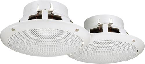 Monacor SPE-265/WS Einbaulautsprecher 60W 8Ω Weiß 1 Paar
