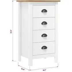 vidaXL, Kommode + Sideboard, Alcola (46 x 35 x 80 cm)