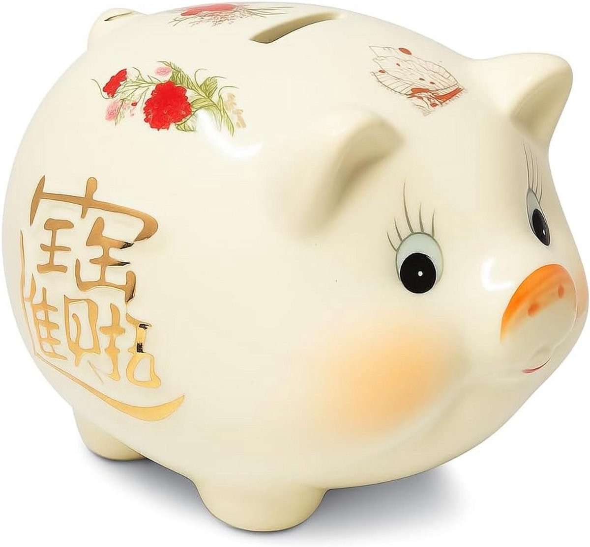 Geluk Spaarpot Chinees Spaarvarken Beeldje - Decoratie voor op tafel