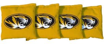 Skip's Garage Missouri Tigers Gold Cornhole Bags