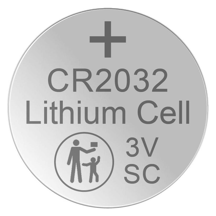 Hückmann Knopfzelle Lithium 3V (5 Stk., CR2032, 220 mAh) (145538)