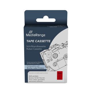 MediaRange Schriftbandka. Brother TZ-421/TZe-421 9mm, 8m rot