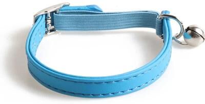 Inspired Living Pastel Bell Adjustable Cat Collar For Kittens & Small Pets blue