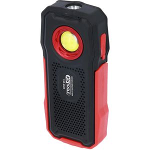 KS-Tools Arbeitsleuchte LED, 500 & 200 Lumen, IP65 Strahlwasserschutz, mit Magnet & Akku