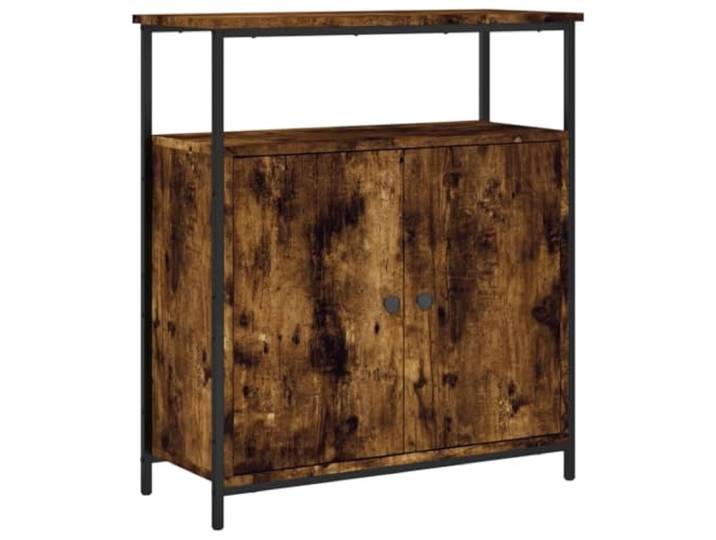 HGFDVCMR Sideboard Räuchereiche 70x30x80 cm Holzwerkstoff Kommode Kompakter Beistellschrank in Räuchereiche-Optik mit verstellbaren Füßen für Ihr Wohnzimmer oder Flur.