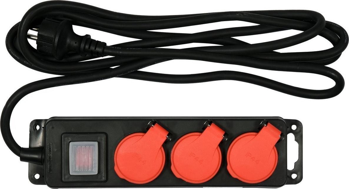 Yato YT-81240 verlengsnoer 3 meter, IP44 spatwaterdicht en stofbestendig, type E/EF (CEE 7/7)