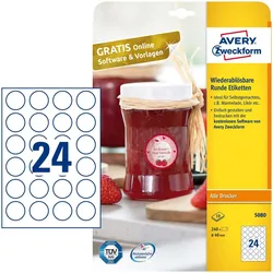 Avery, Etiketten, Etiketten