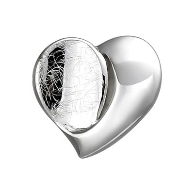 Herzanhänger JOBO "Anhänger Herz", silber (silber 925), Schmuckanhänger, Damen, Silber 925 (Sterlingsilber), 925 Silber eismatt