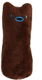 Uplifted Finds Interactive Plush Catnip Thumb Toy With Vocal Sound Element small Coffee