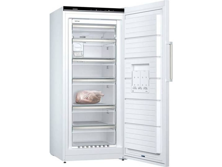 SIEMENS Gefrierschrank No Frost iQ500 GS51NAWCV, 161 cm hoch, 70 cm breit, Nie wieder abtauen dank noFrost & flexibel anpassbare varioZone