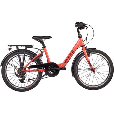 Kinderfahrrad S’COOL "S'COOL chiX" Gr. 29, orange (koralle, dunkelrot), Fahrräder, Kinder, 29cm, 20 Zoll (50,80cm)