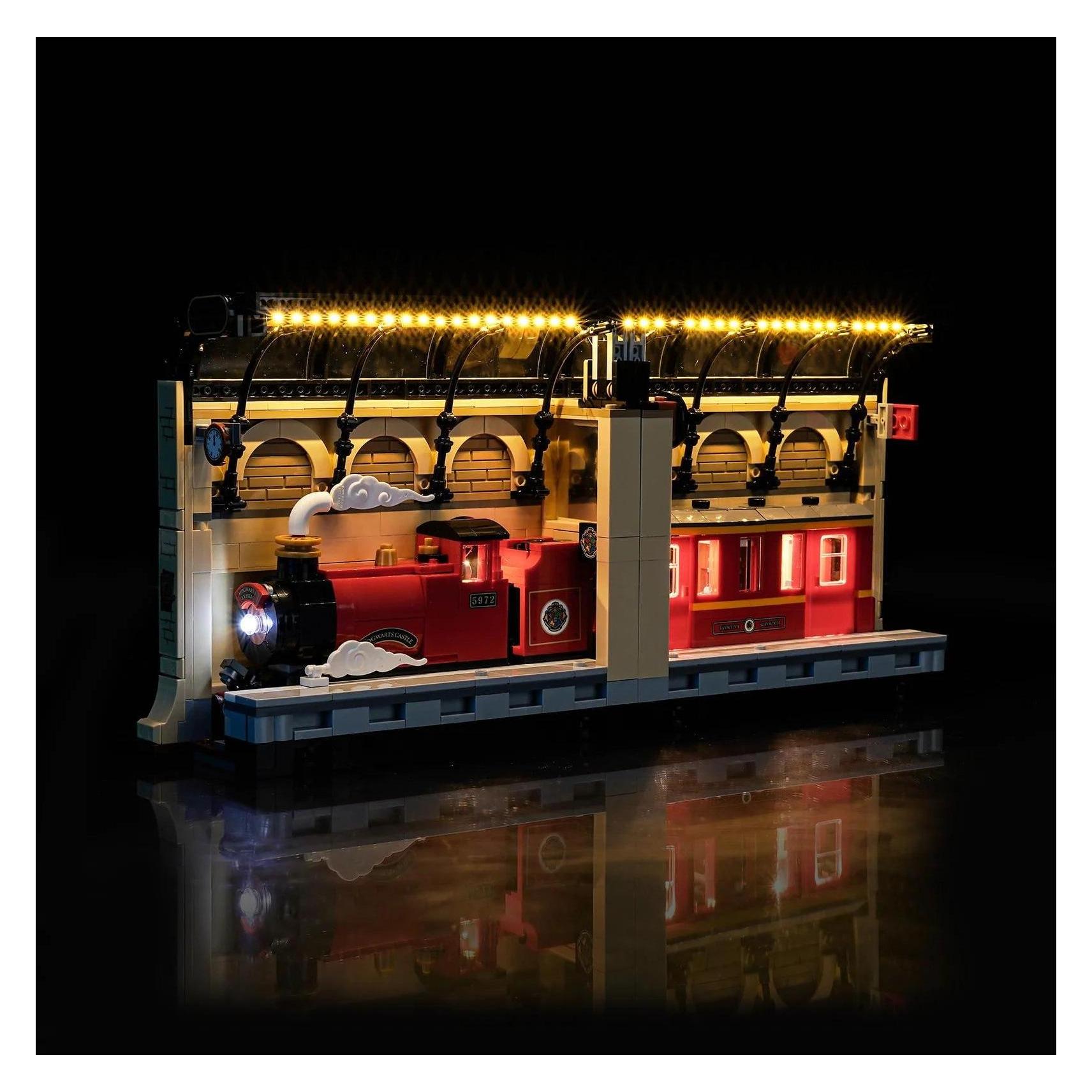 BrickBling LED Licht Set für LEGO Harry Potter: Buchstütze: Hogwarts Express (76450) inkl. Fernbedienung (P92402)
