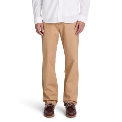 Chinohose TIMBERLAND "CLAREMONT - Twill Chino Pants (Stra", Herren, Gr. 33, Länge 32, tannin, Obermaterial: 97% Baumwolle, 3% Elasthan, Hosen Chinohose, Twill-Chinohose, für sportlichen Stil, aus Baumwolle und Elasthan