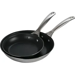 Le Creuset 3-ply Plus, Pfanne + Kochtopf, Grau
