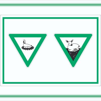 HB-Druck Brut- und Setzzeit Symbol Aufkleber A7 (74x105mm)