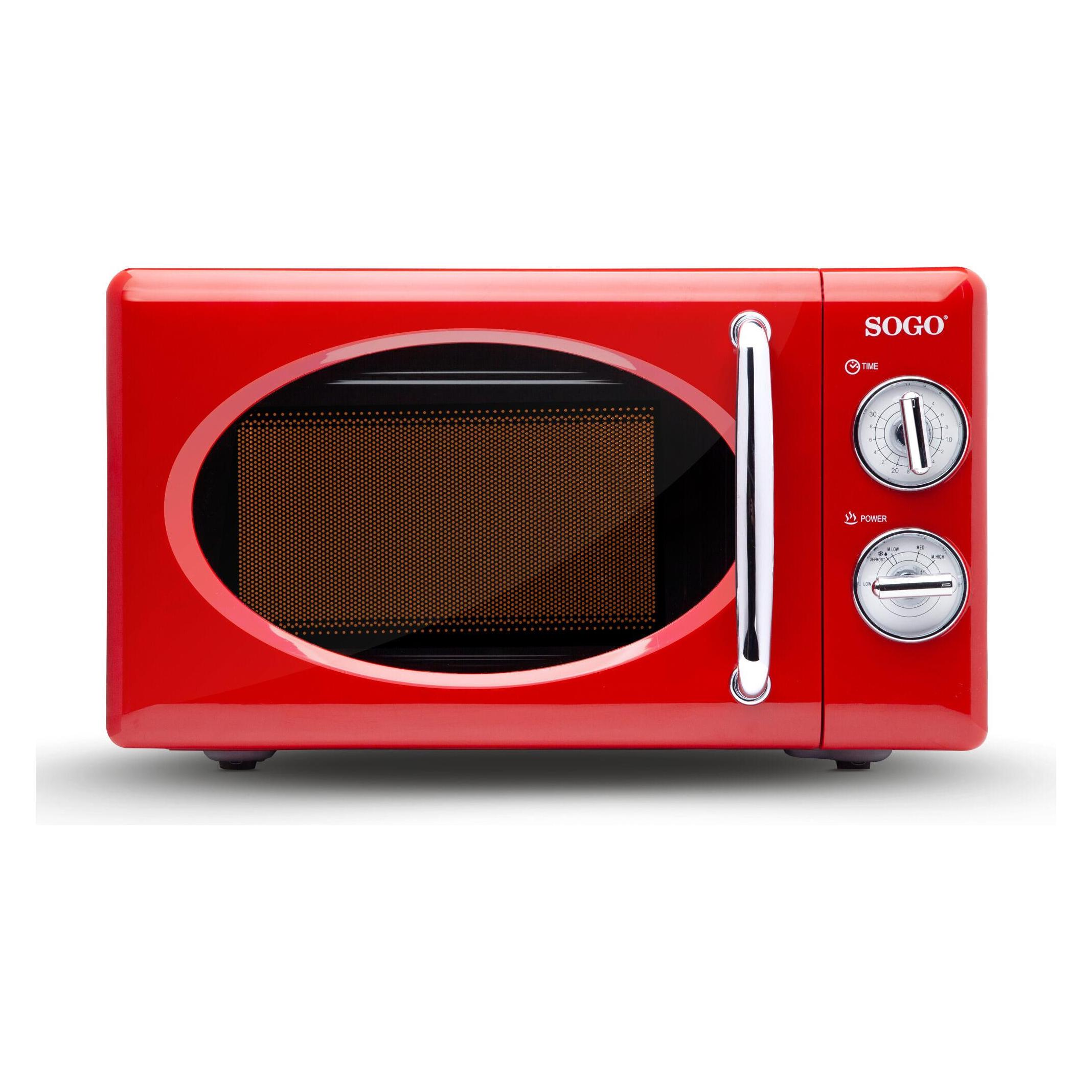 Sogo MICROWAVE, RETRO DESIGN, 20L, 700W - RED (20 l) (HOR-SS-890-R)