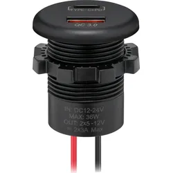 WTS 60692 - Caravan - Einbau Steckdose USB-A / USB-C