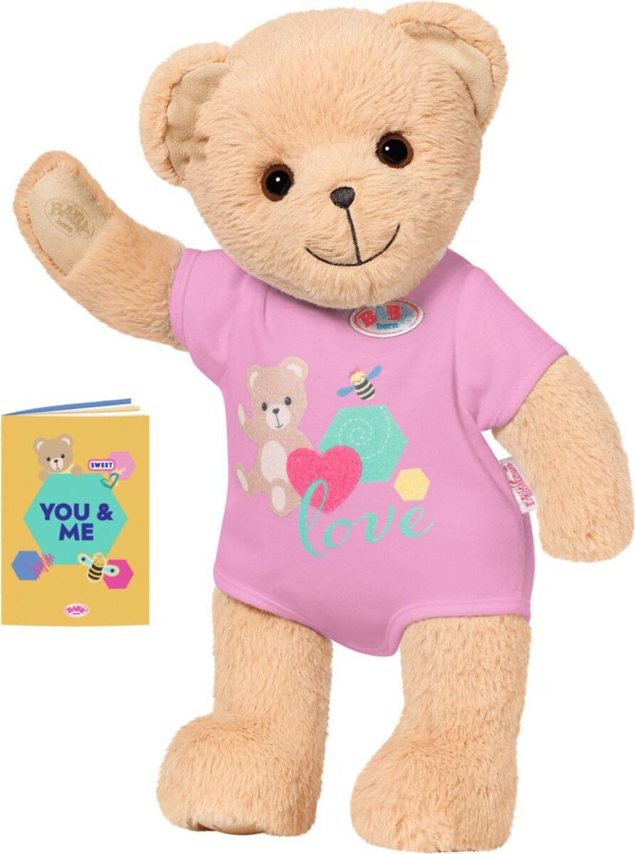 BABY born knuffelbeer Medvídek, roze