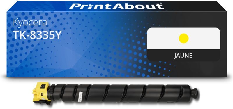 PrintAbout Toner compatible Kyocera TK-8335Y - Jaune Jaune