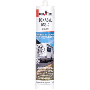 Dekalin Dichtmasse Dekasyl MS-2, 290ml, universal, grau, für innen & außen, wasserdicht