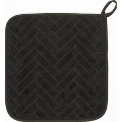 Topflappen Bricks Baumwolle Schwarz / Asteiche