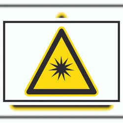 HB-Druck Achtung Optische Strahlung Symbol A5 (148x210mm) Schild