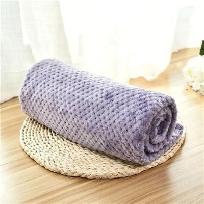 Uplifted Goods Ultra Soft Fuzzy Fleece Pet Comfort Blanket purple l