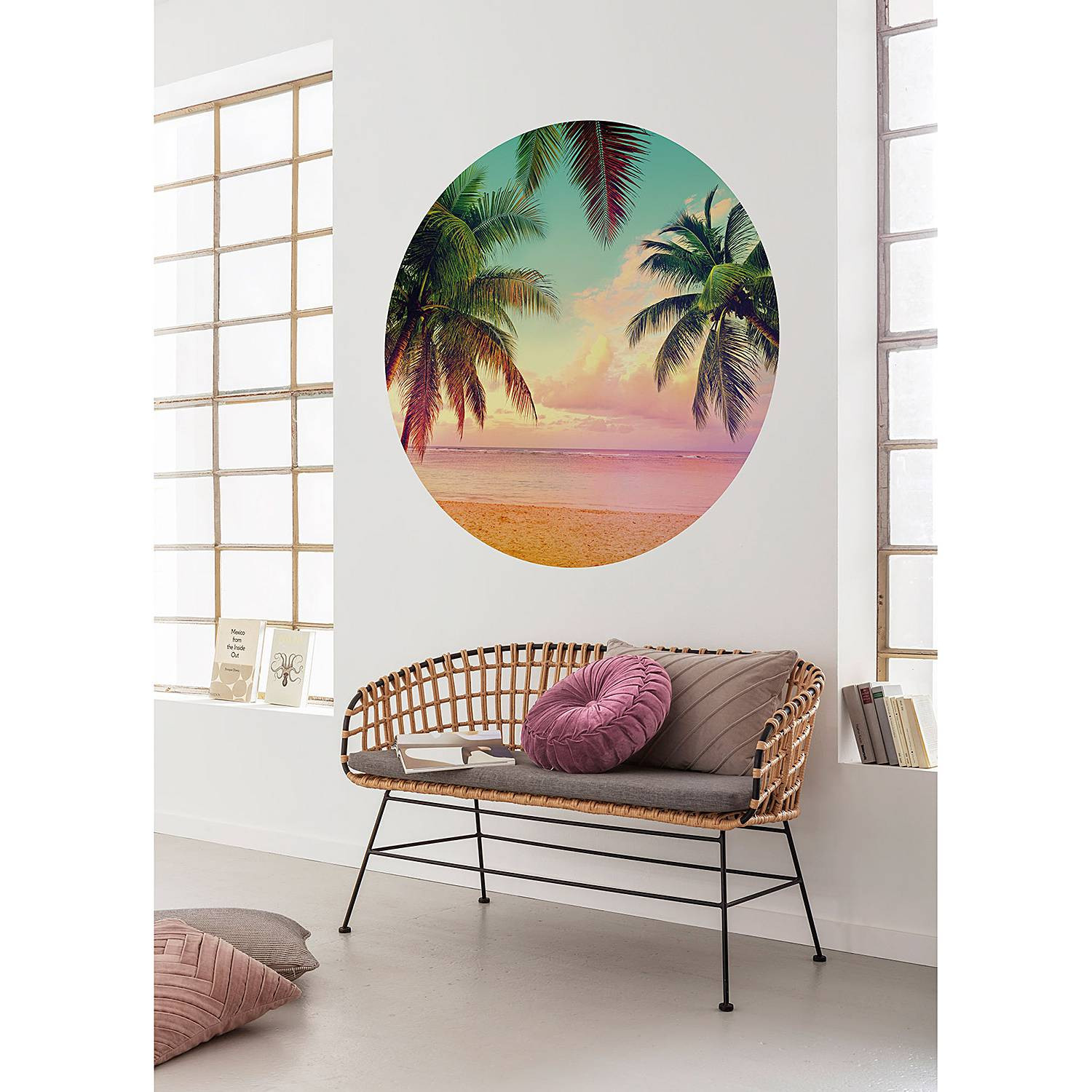 home24 Vlies-fotobehang Getaway 125 x 125 cm