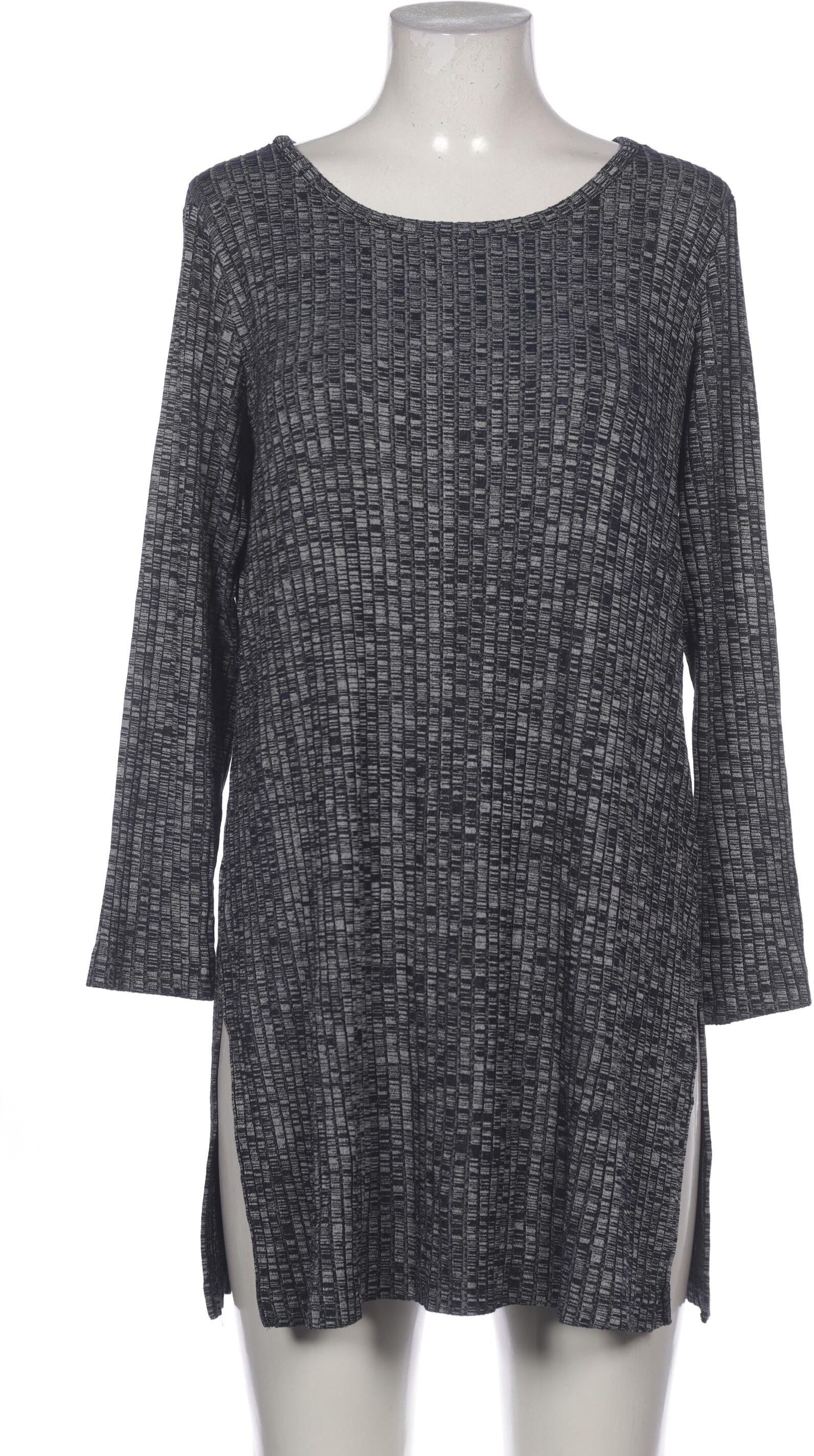 Ulla Popken Damen Langarmshirt, Grau, Gr. M, Synthetik - Second Hand