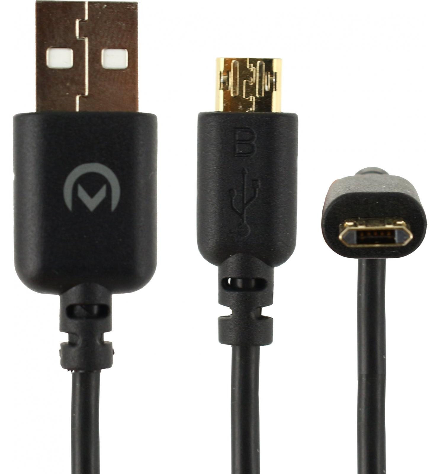 Mobilize USB naar Micro USB kabel, 1m, 12W, zwart