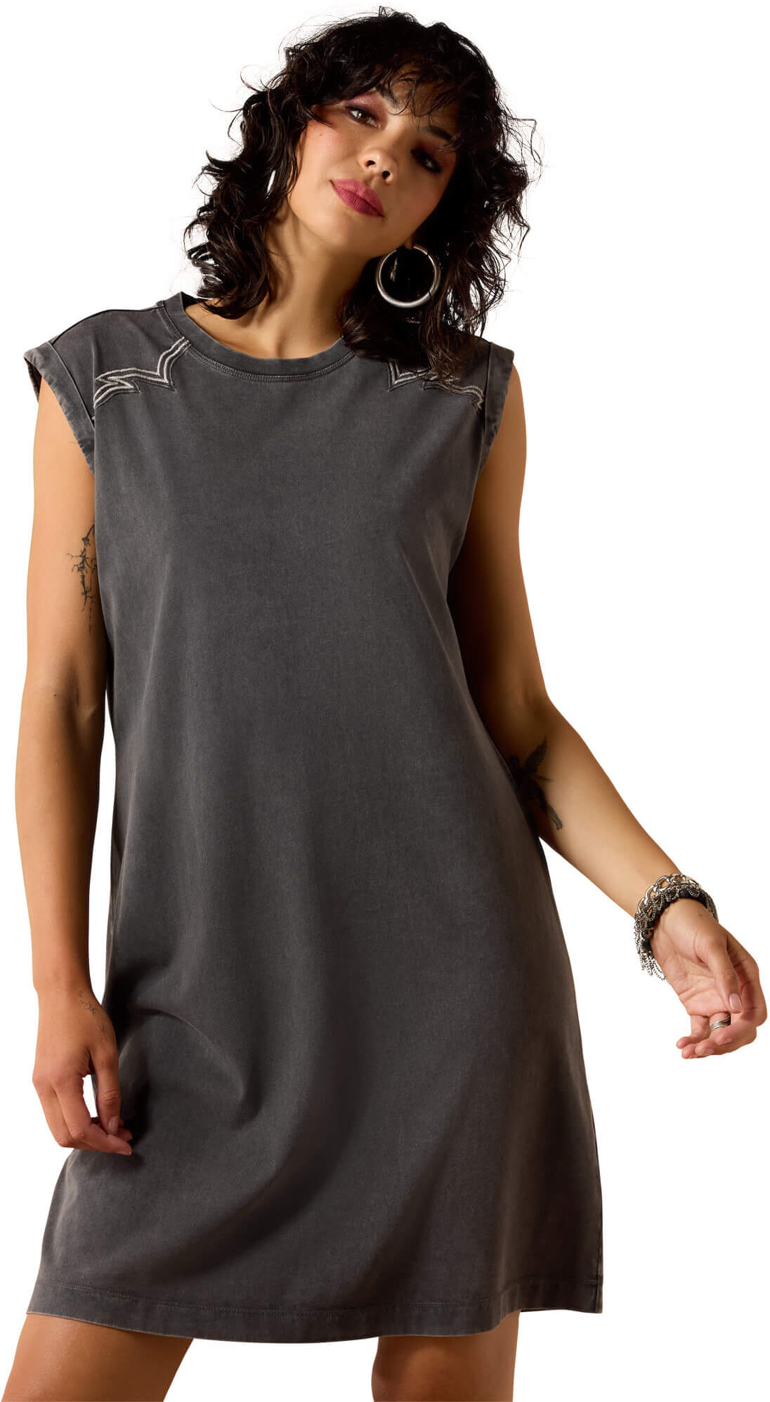 Women's Jordan Dress in Charcoal Mineral Wash, Size: 2XL by Ariat