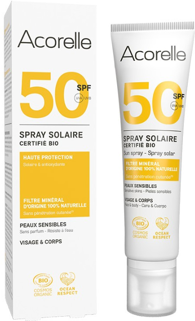 Acorelle Bio Mineral Filter Solar Spray SPF 50 100 ml