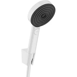hansgrohe Pulsify Select S Brausehalterset 105 3-jet Relaxation EcoSmart, mit Brauseschlauch 125cm, 24306700, Farbe: Mattweiß